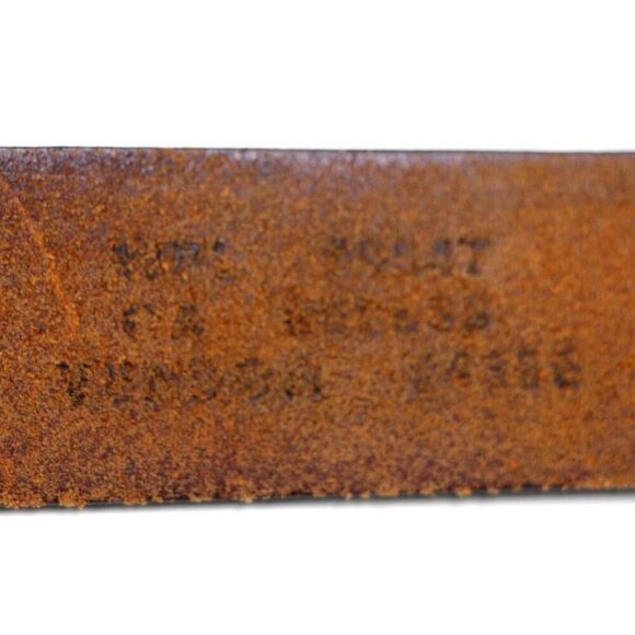 Eddie Bauer BROWN GENUINE LEATHER 1 1/8"Wd CASUAL DRESS MEN'S BELT Sz 42 (65T - Picture 9 of 16